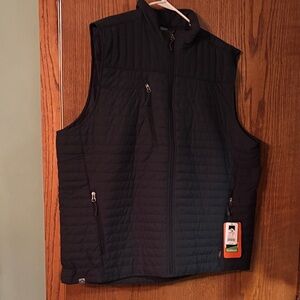 Men's Quilted Black Vest